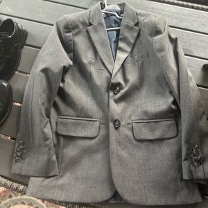 Boys gray  suit jacket size 10